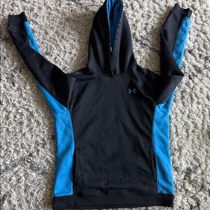 Under Armour Black Hoodie with Blue Panels